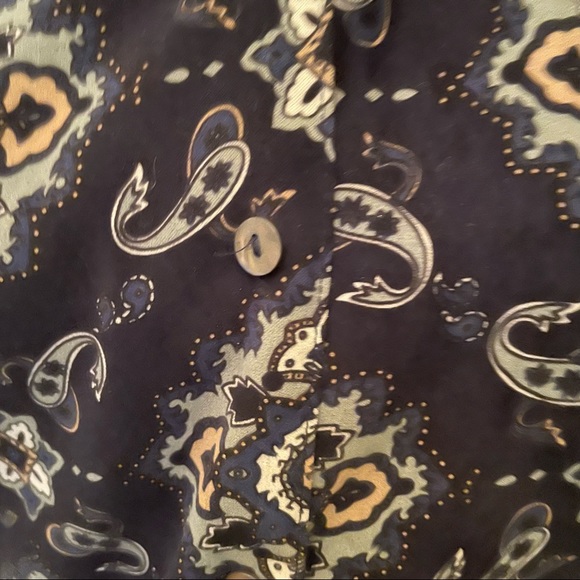 La Cabana Paisley Printed Blouse - Size Small - Picture 2 of 5